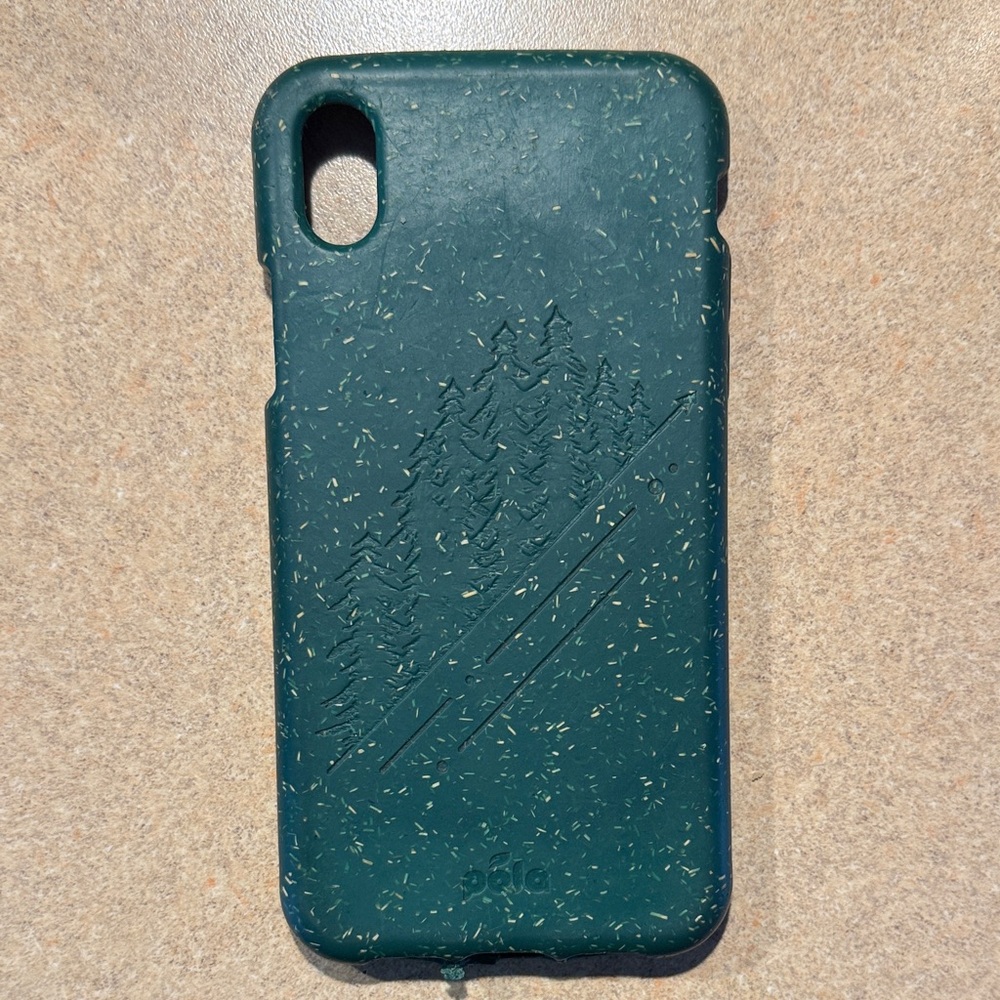 Eco-Friendly Pela Case Forest Green iPhone XR Trees Case